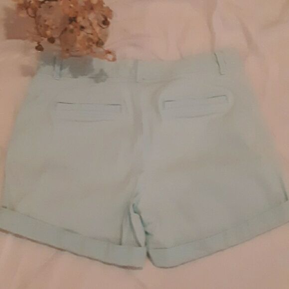 💫💫💫BANANA REPUBLIC LIGHT BLUE KHAKI SHORTS SIZE 0 - Picture 4 of 5